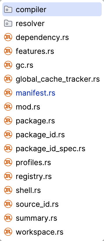 RustRover navigation bar RustRover navigation bar