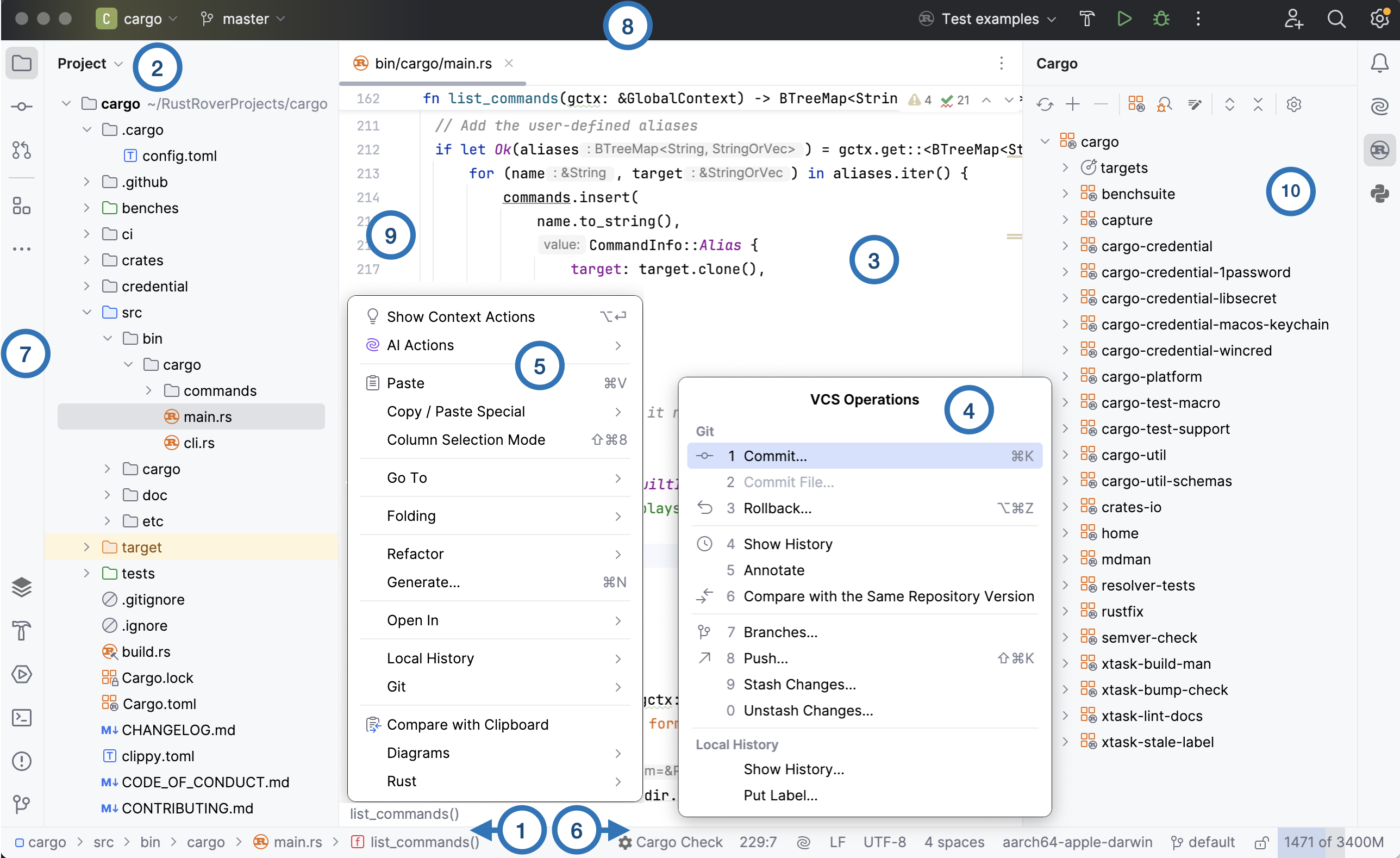 The Main window The Main window