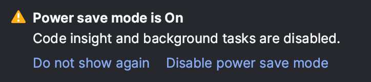 Power Save Mode enabled