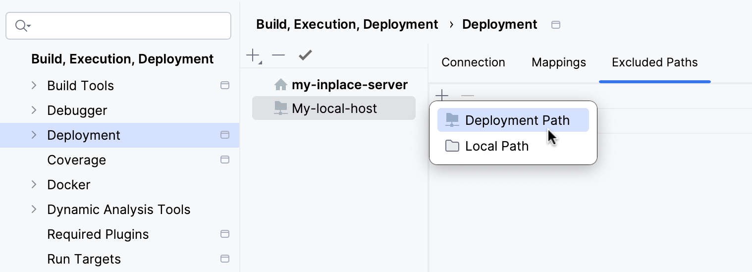 Add a folder to the list of excluded paths Add a folder to the list of excluded paths