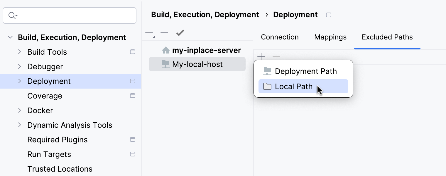 Exclude a local folder Exclude a local folder