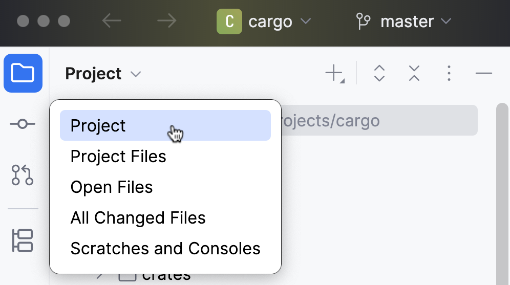 Switching between views