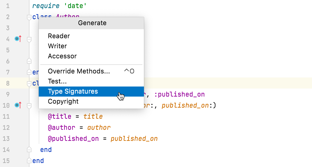 生成一个 RBS 原型