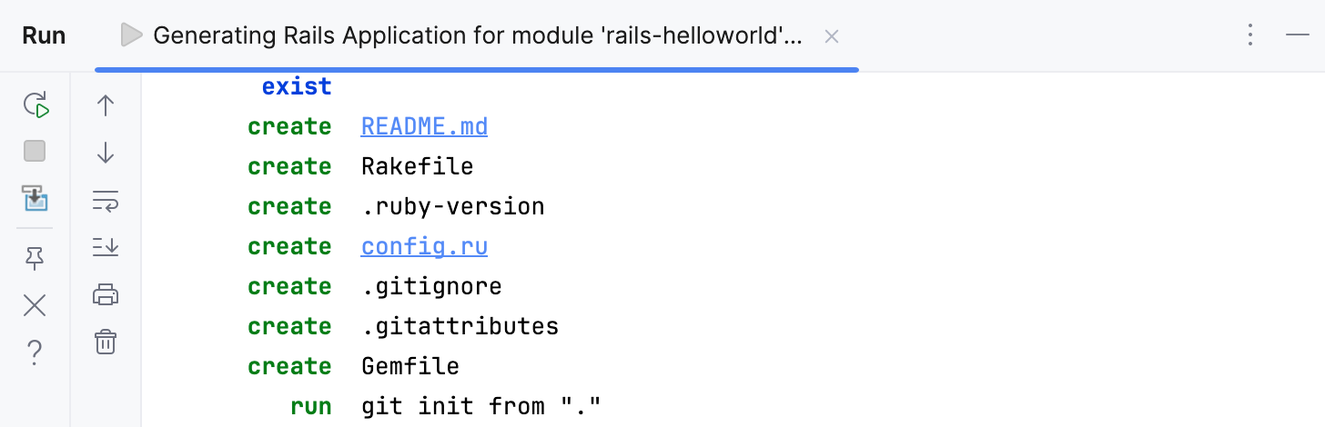 为项目生成 Rails 应用程序