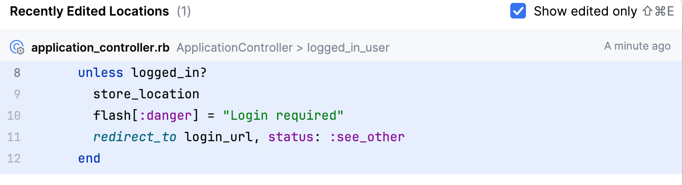 最近位置弹窗：仅显示已更改的