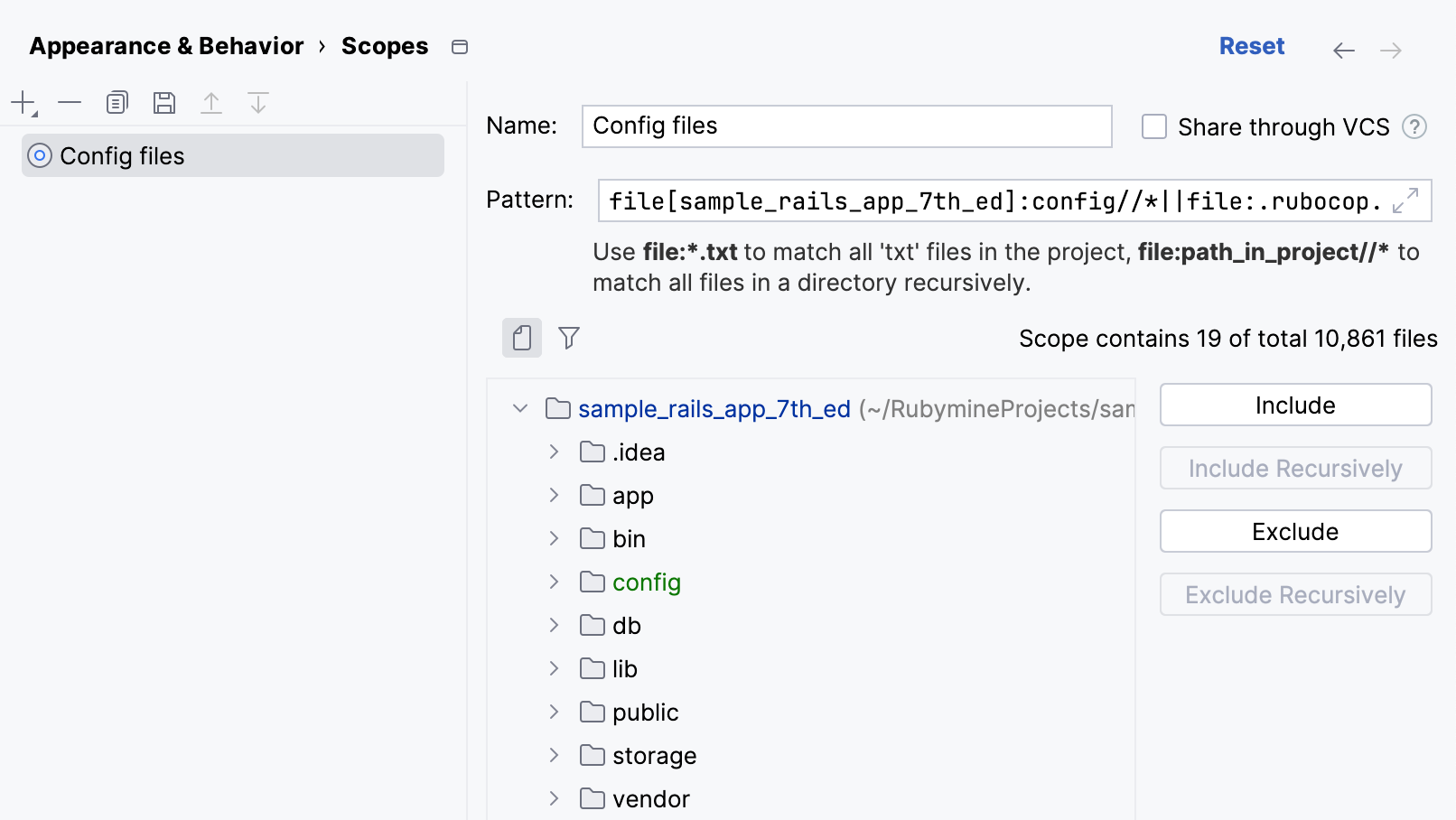 添加了文件和文件夹的新作用域