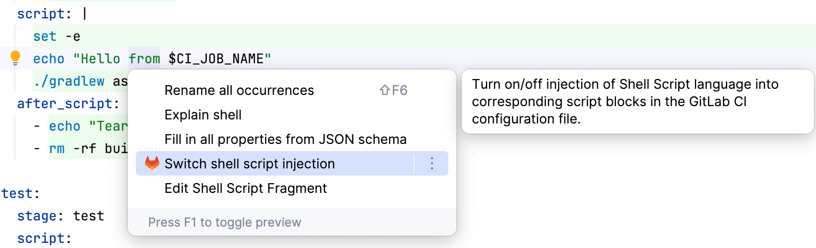 GitLab CI 配置文件中的 Shell 脚本注入