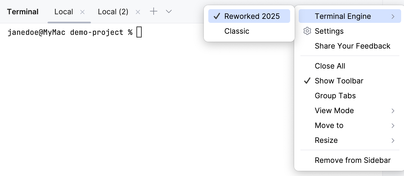 Terminal | IntelliJ IDEA Documentation