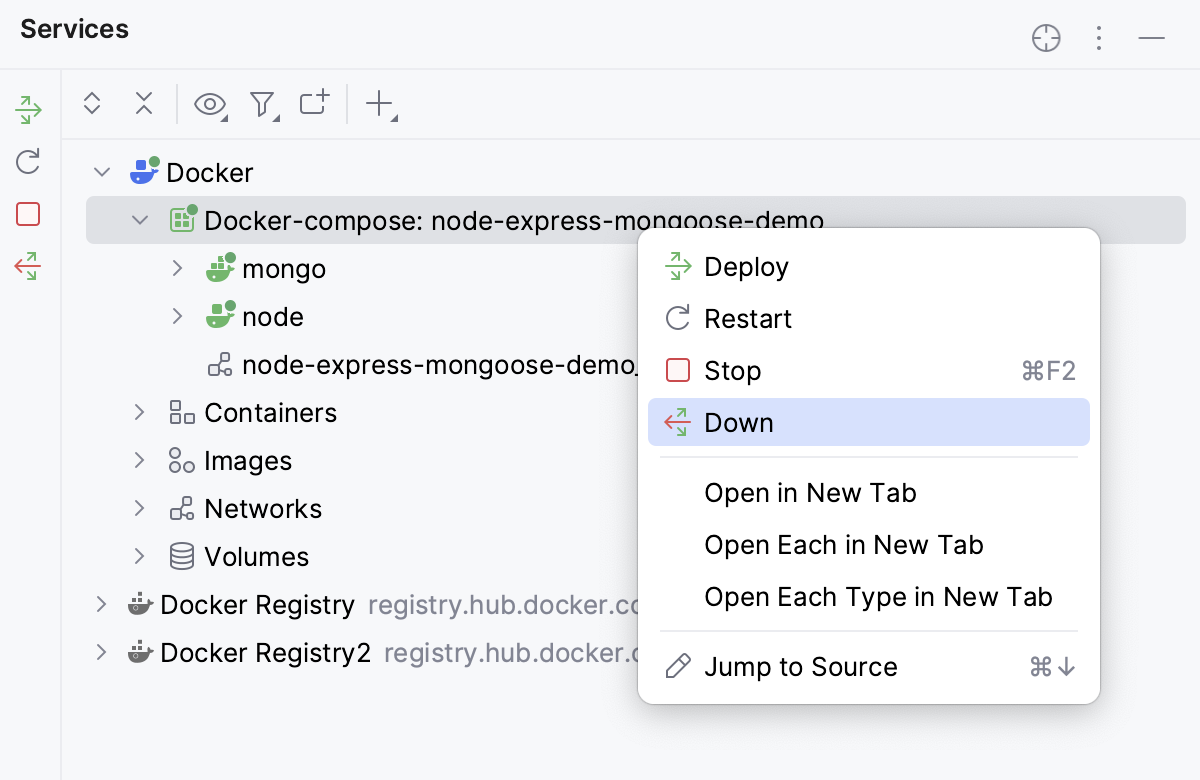 Docker Compose 移除应用
