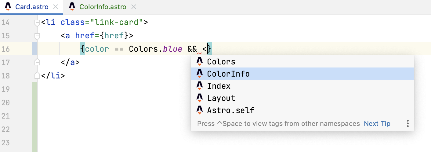 Astro：基本补全