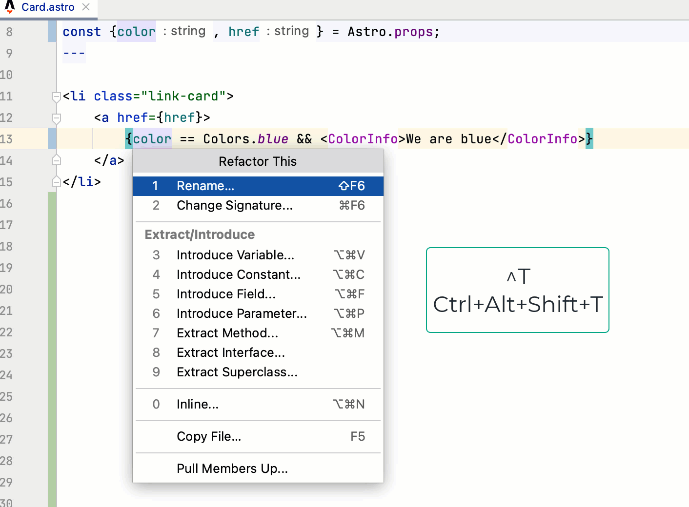 Astro：重构代码
