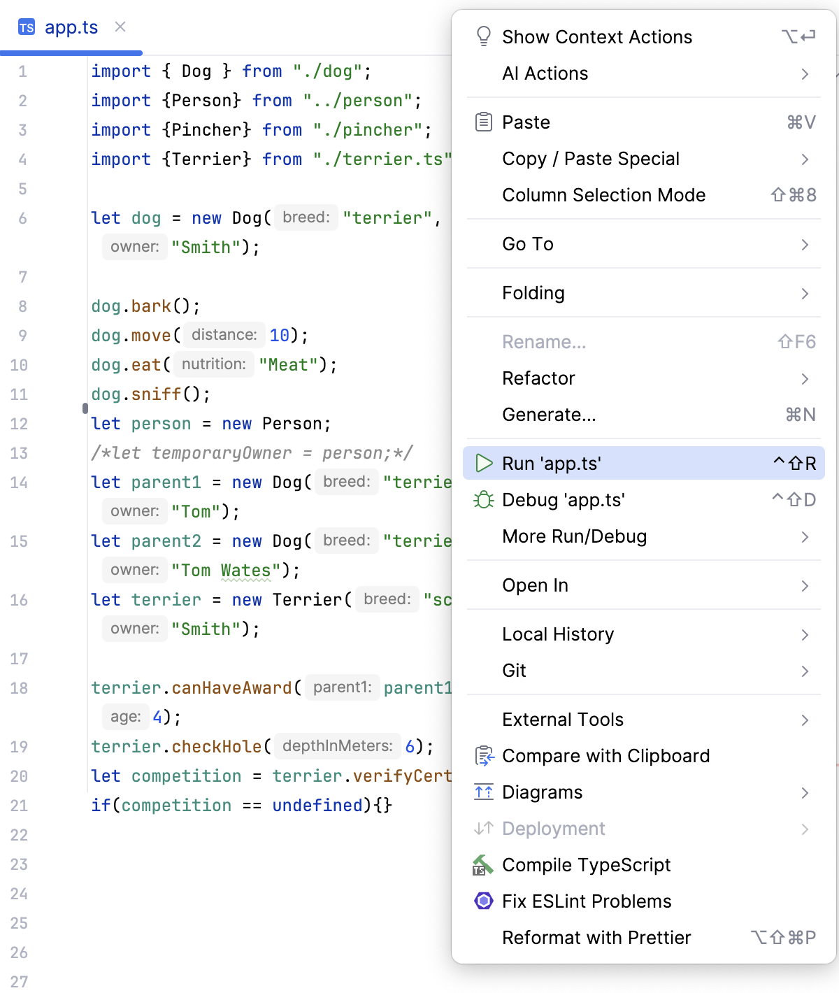 Run a file with Bun from the editor Run a file with Bun from the editor