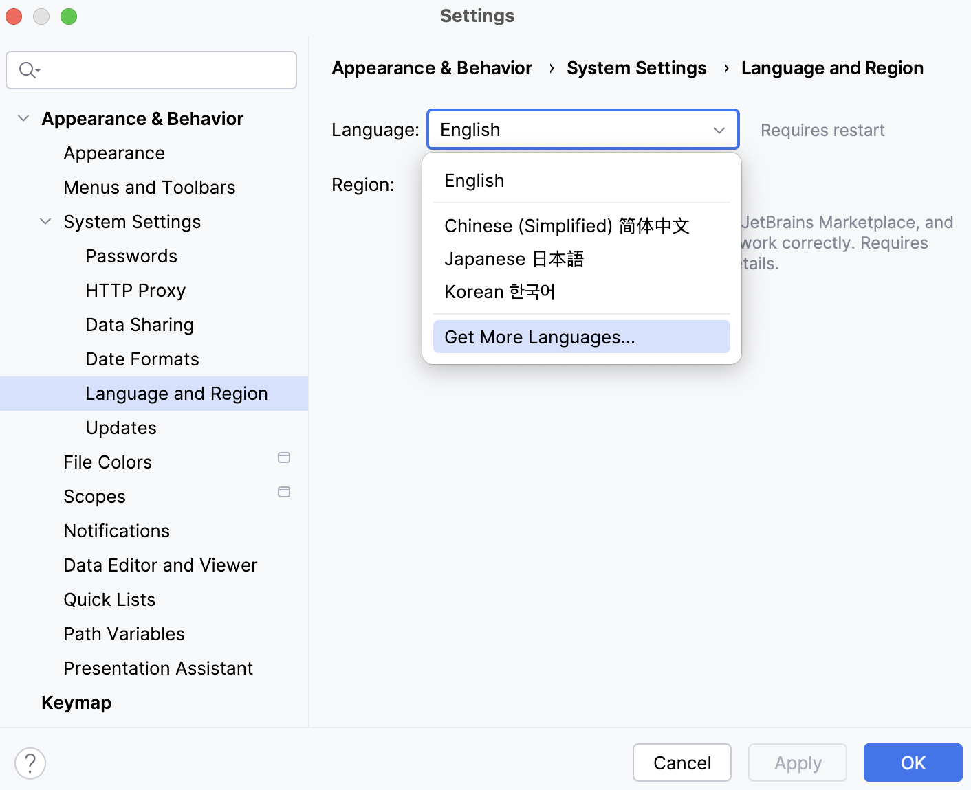 Add more languages Add more languages
