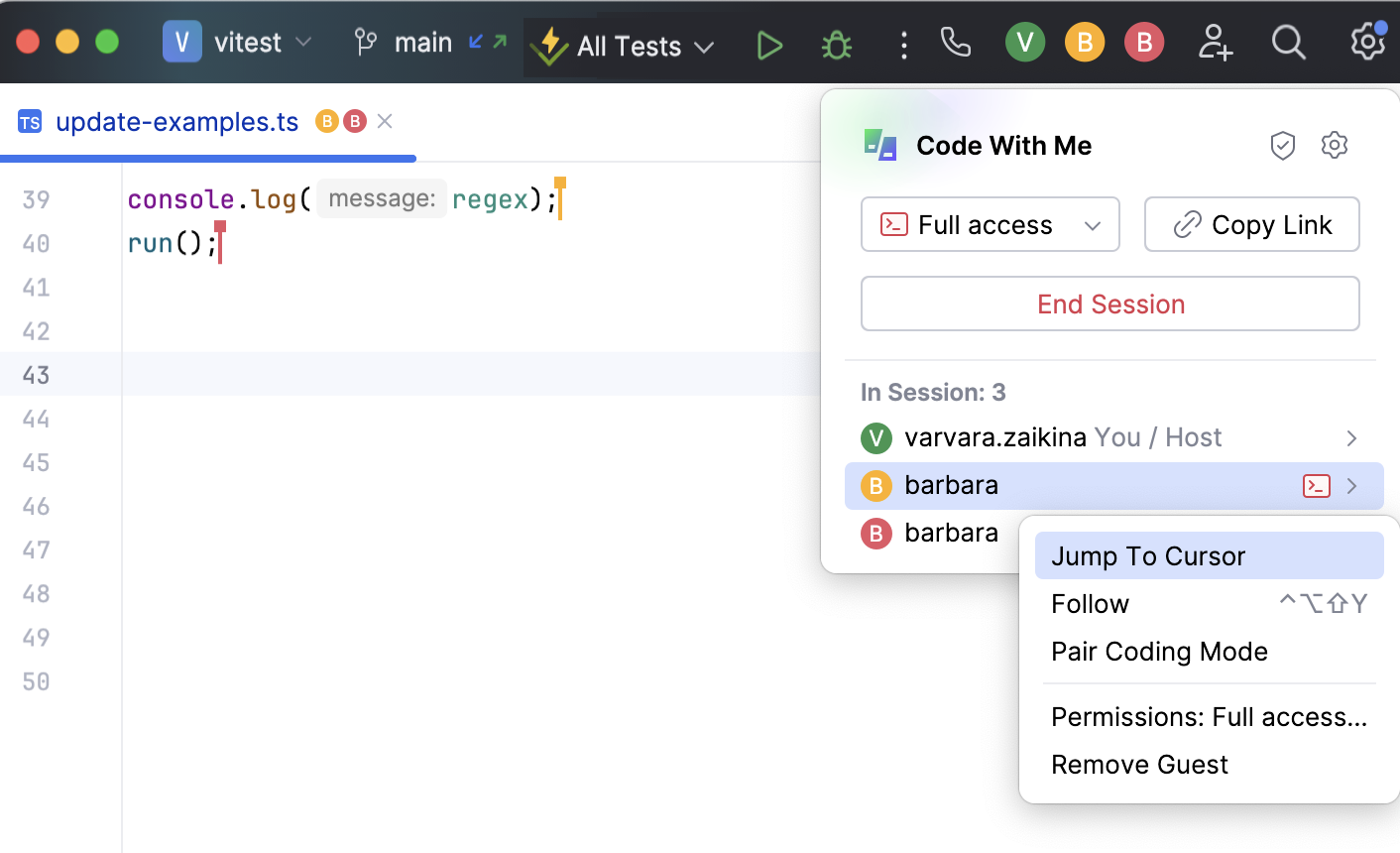 跳转至其他参与者