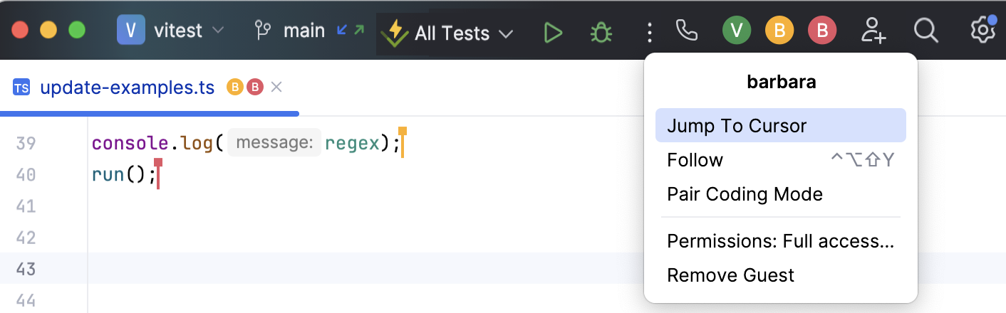 跳转至其他参与者