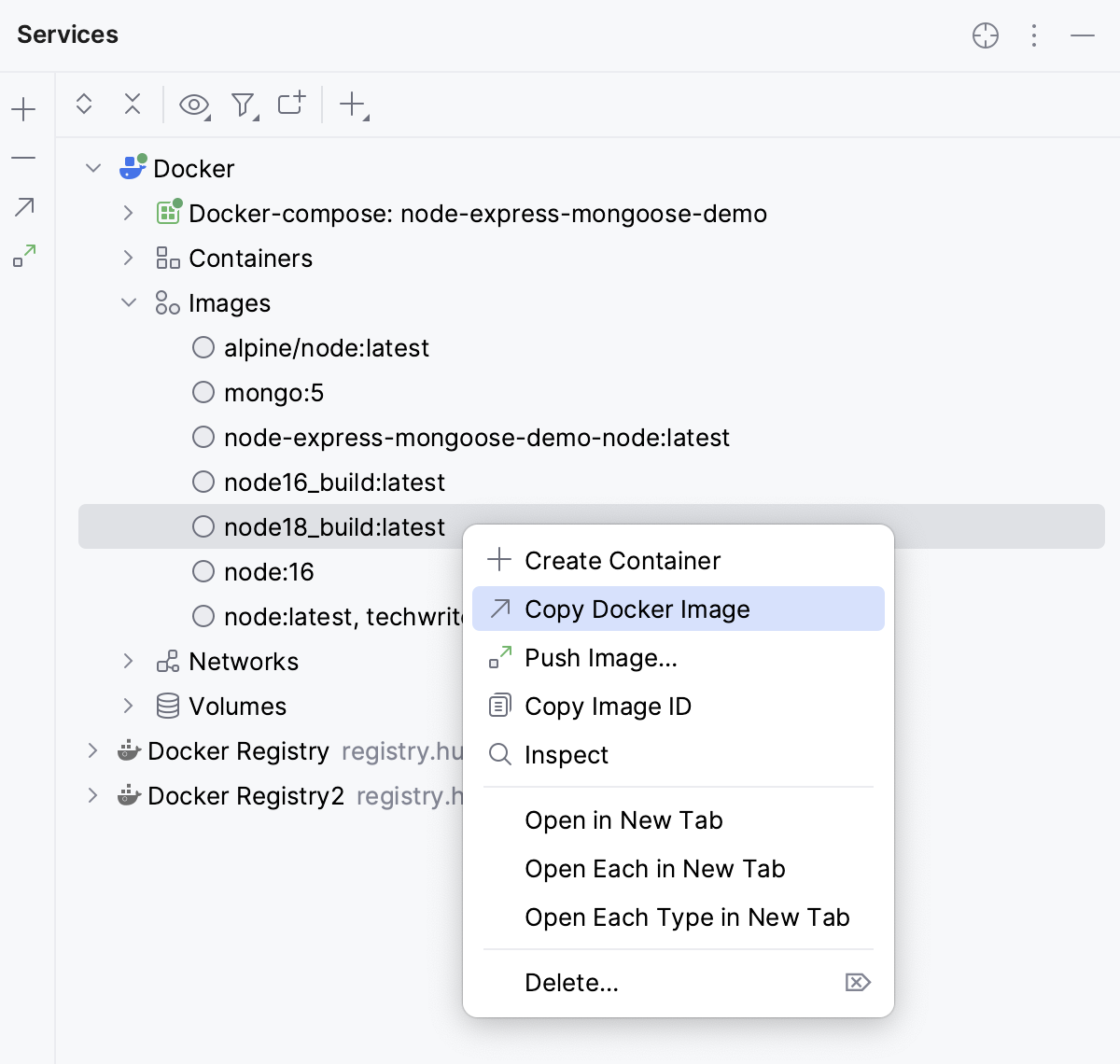Copy Docker image Copy Docker image