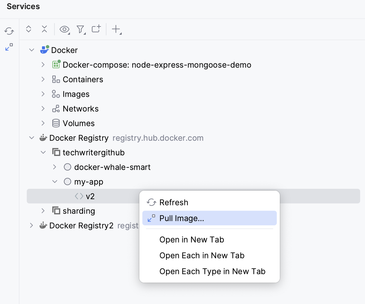 Pull image from a configured registry Pull image from a configured registry
