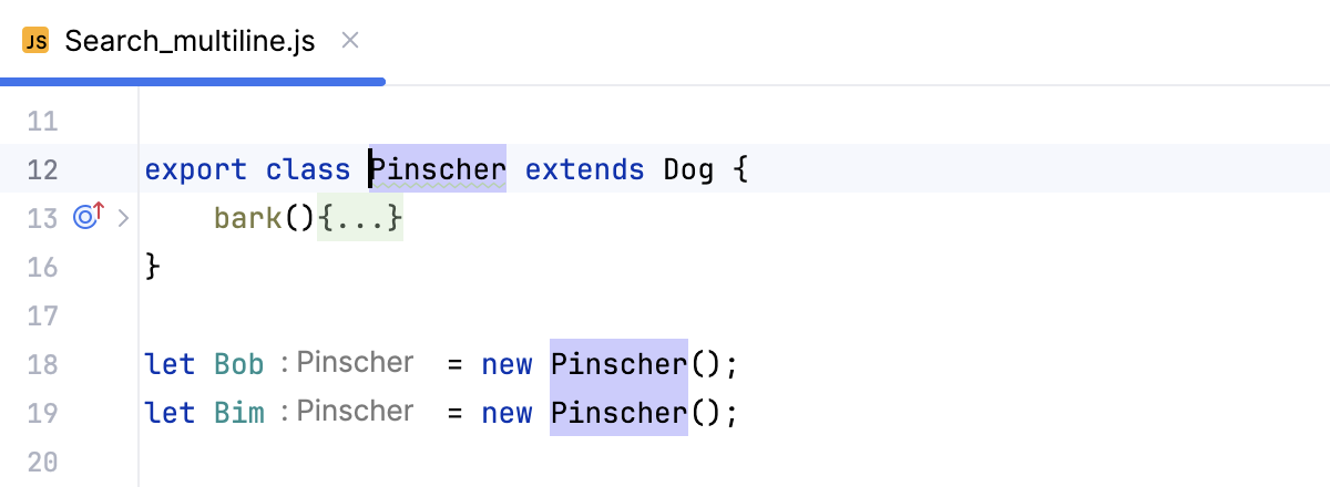 在文件中高亮用法