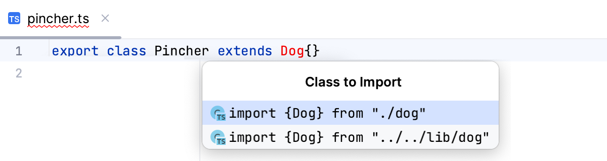 Auto import tooltip: multiple choices, suggestion list Auto import tooltip: multiple choices, suggestion list