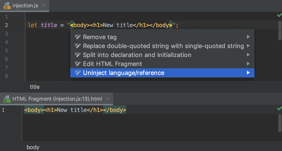 Cancel language injection Cancel language injection