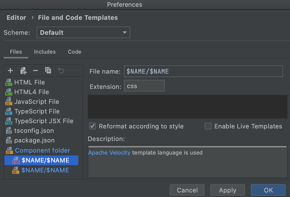 创建子模板：style