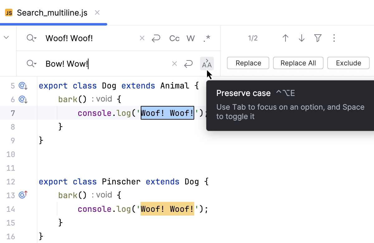 文件替换窗格 文件替换窗格