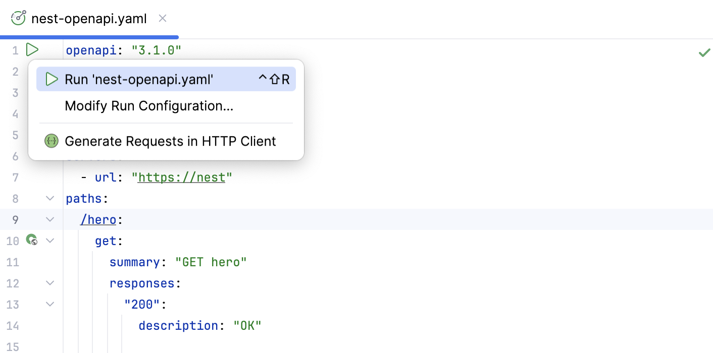 运行 open-api 文件