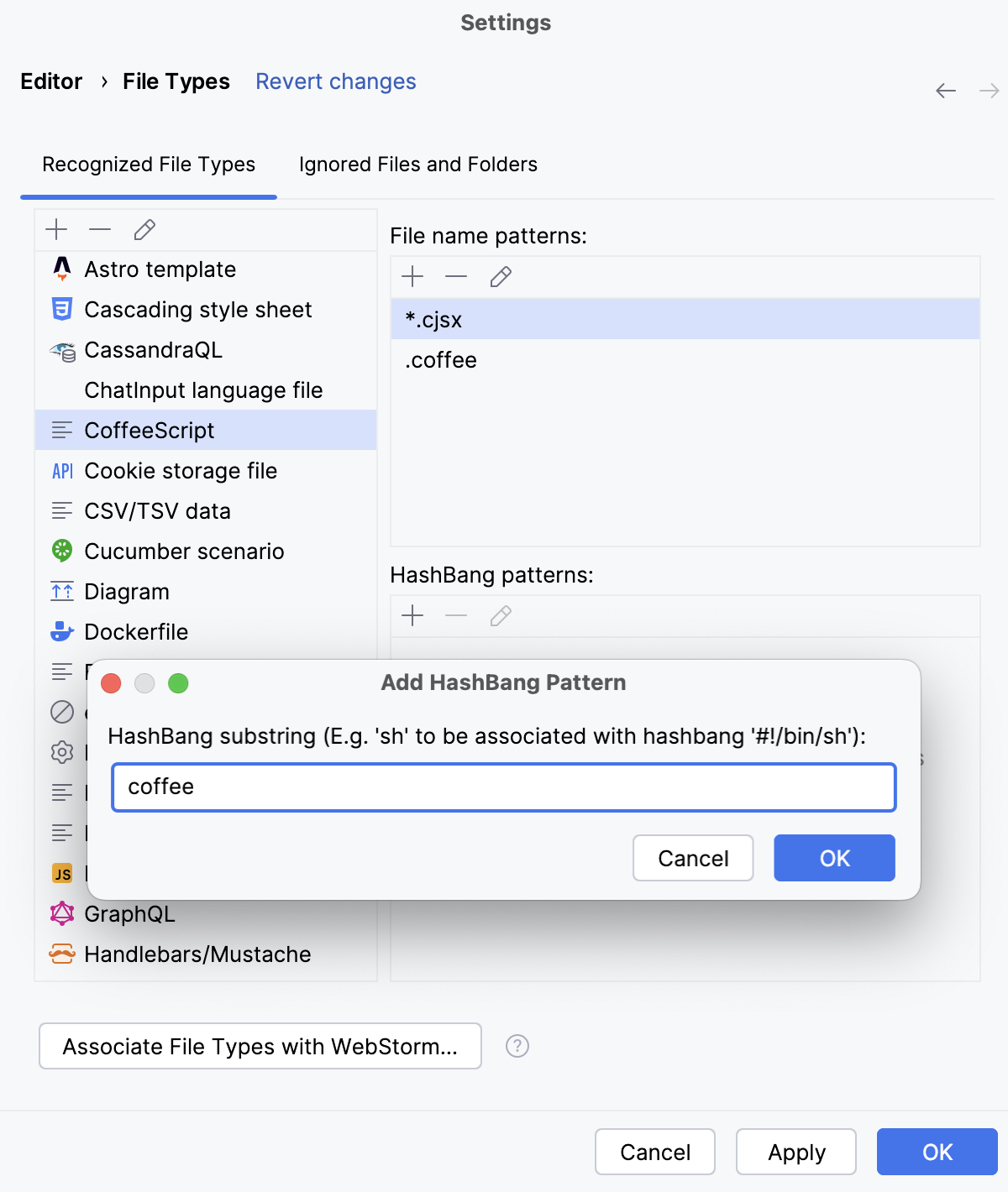 为 CoffeeScript 配置 shebang 命令