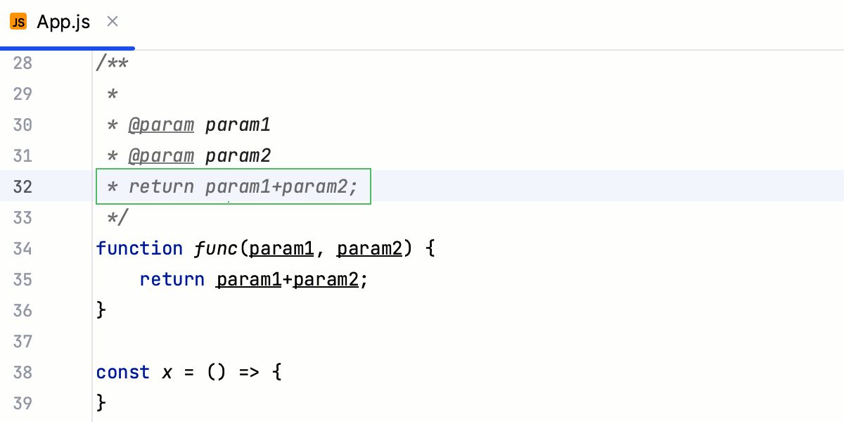 复制粘贴时转义 JSDoc 前导星号已开启