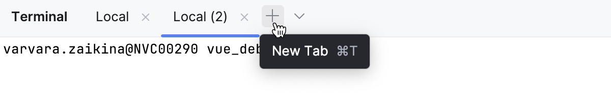 终端中的新会话