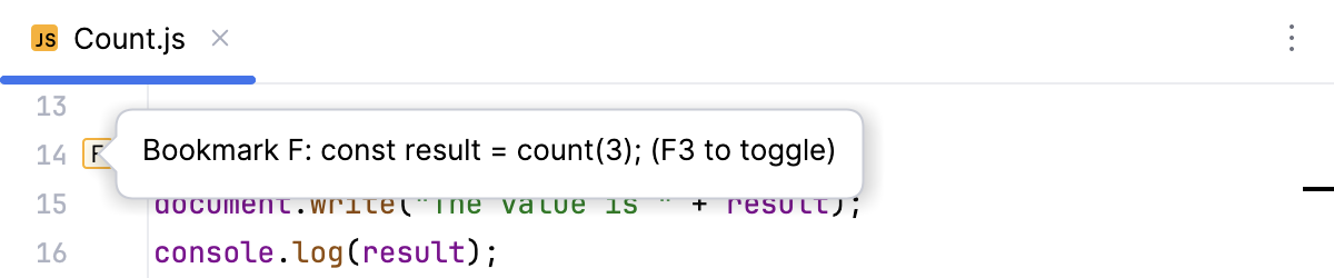 在弹窗中查看书签的描述