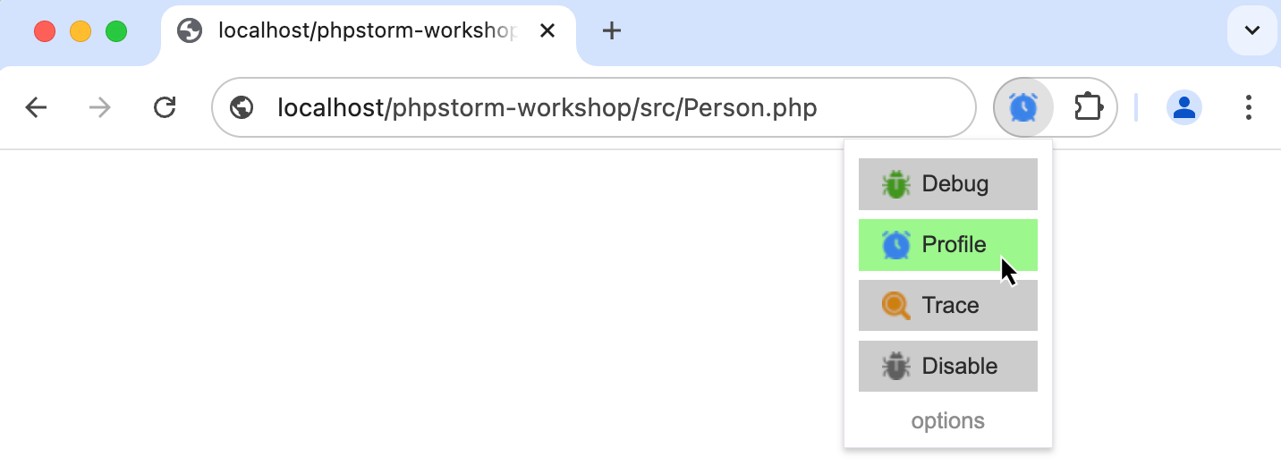 Xdebug Helper 性能分析模式
