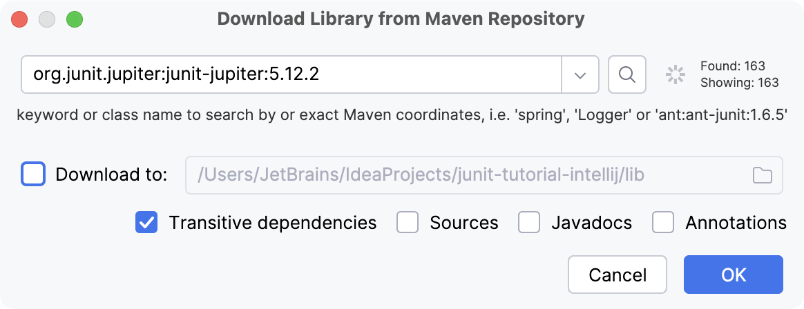 Manually adding a testing library to a project Manually adding a testing library to a project