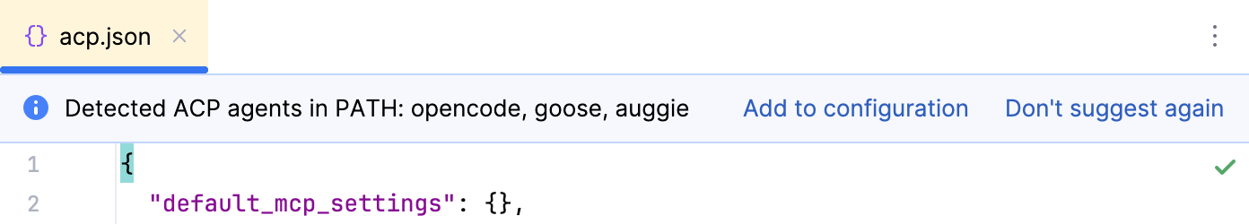 Add detected agents to the configuration