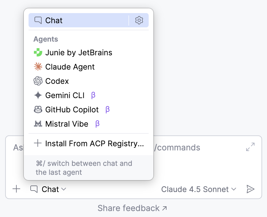 Installed agents Installed agents