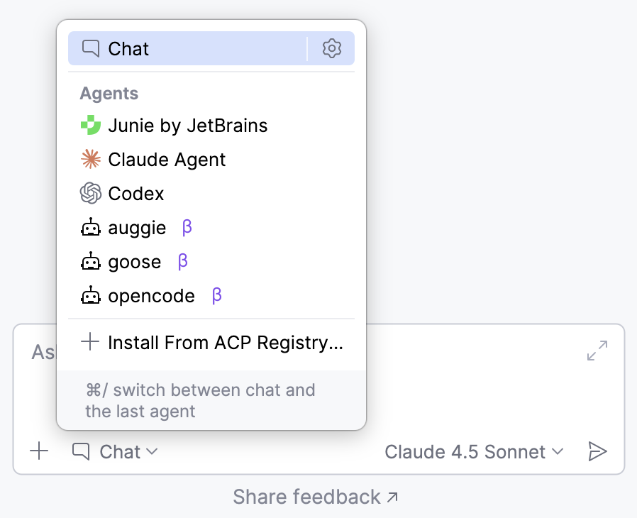 Added ACP Agents in AI Chat Added ACP Agents in AI Chat