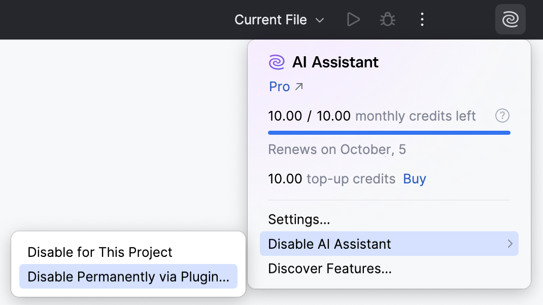 Disable Permanently via Plugin