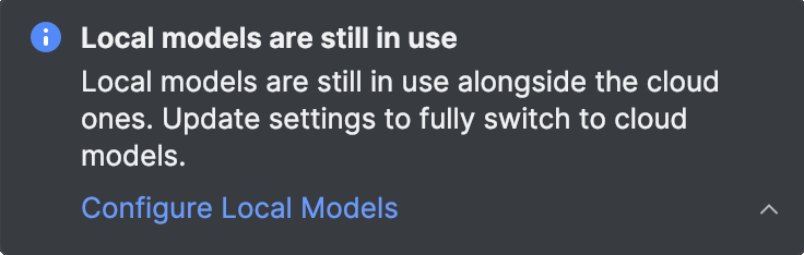 本地模型使用通知