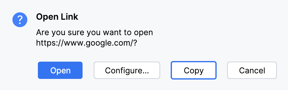 Confirmation dialog Confirmation dialog