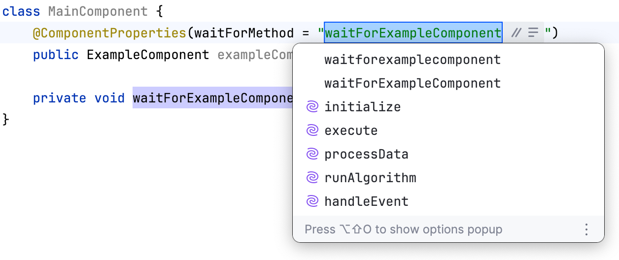 Rename popup renames both the target method and the annotated string Rename popup renames both the target method and the annotated string