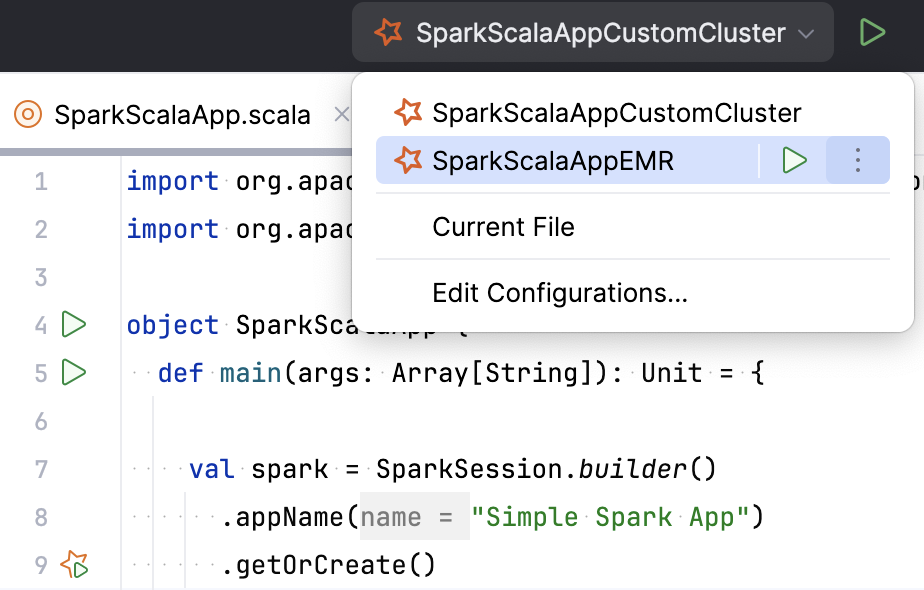 Select a configuration Select a configuration