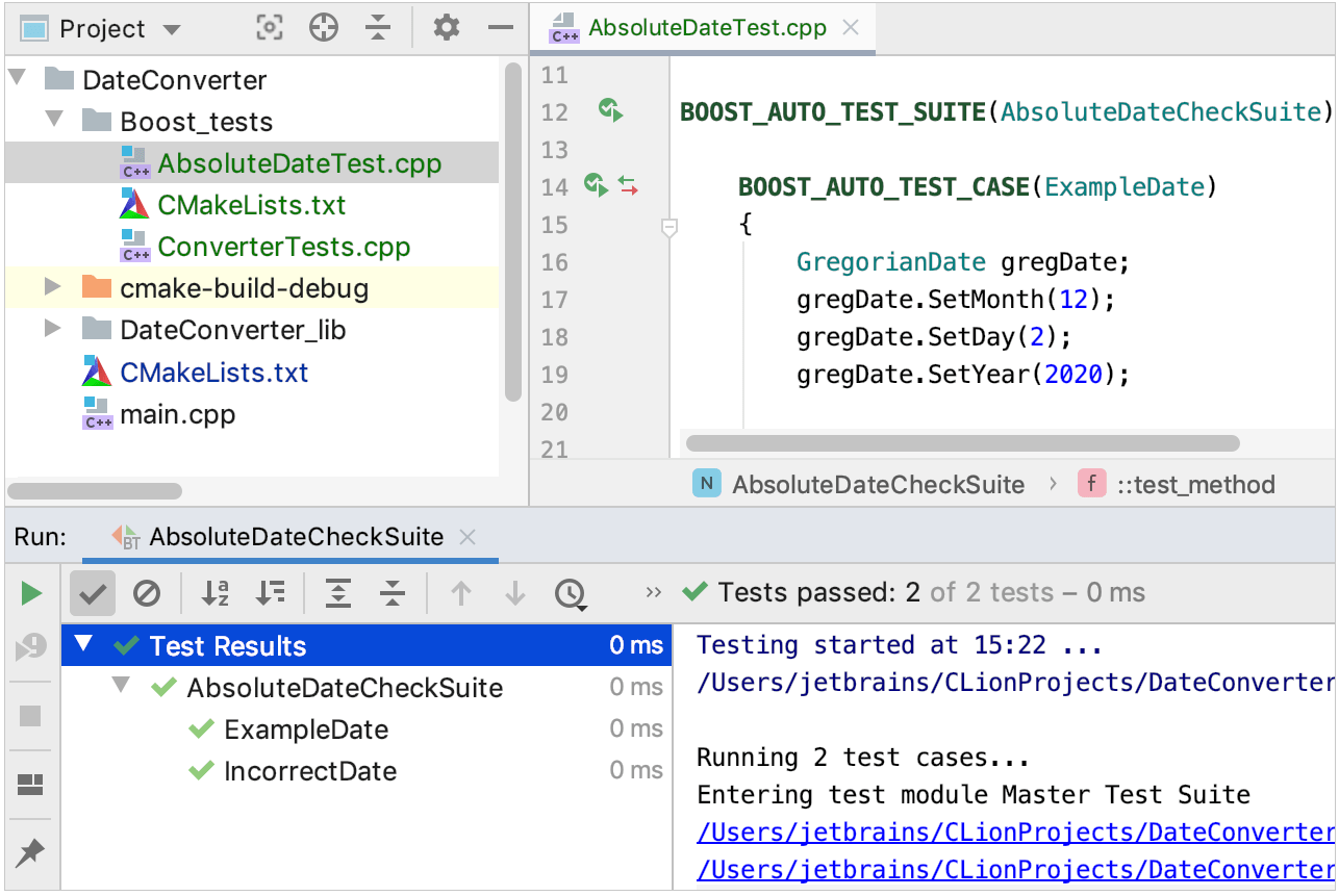 Boost 测试结果 Boost 测试结果