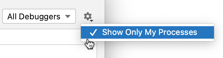 Show only my processes in the attach to process Show only my processes in the attach to process