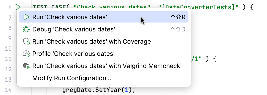 通过使用边栏菜单运行 通过使用边栏菜单运行