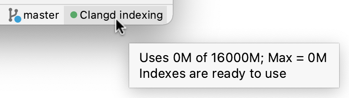 Clangd indexer status Clangd indexer status