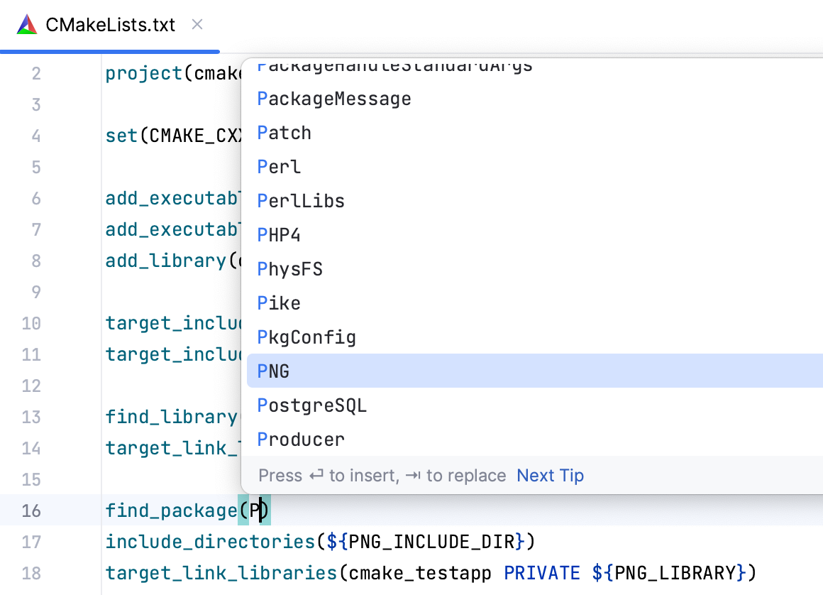 find_package 的补全 find_package 的补全