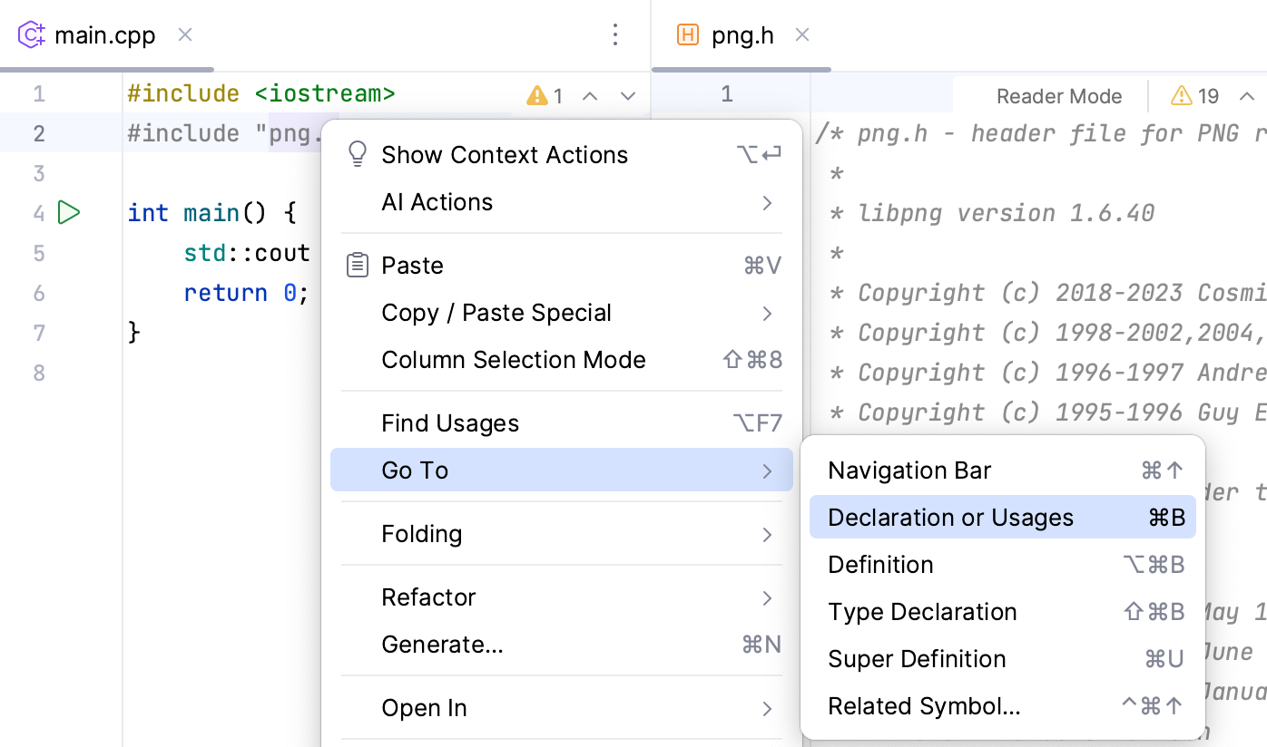 转到 png.h 文件 转到 png.h 文件