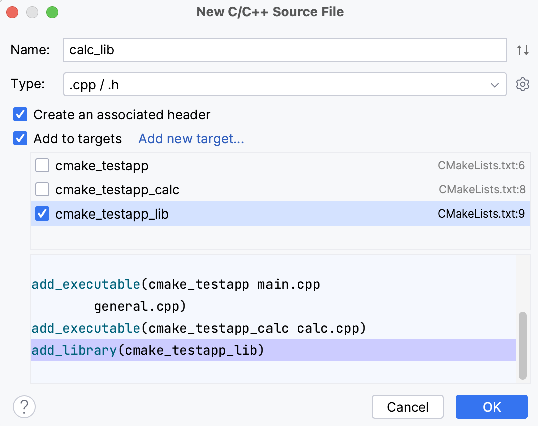 新的库目标已添加 新的库目标已添加