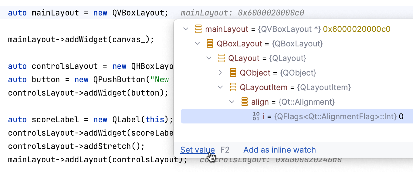 内联提示菜单 内联提示菜单