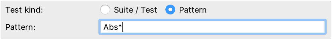 Pattern for tests Pattern for tests